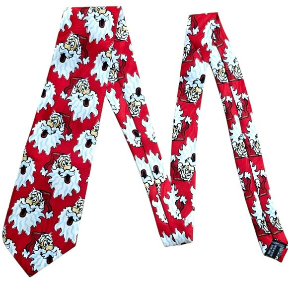 VTG Santa Claus Neck Tie Keith Daniels Christmas Holiday Party Whimsical Novelty - Picture 5 of 6